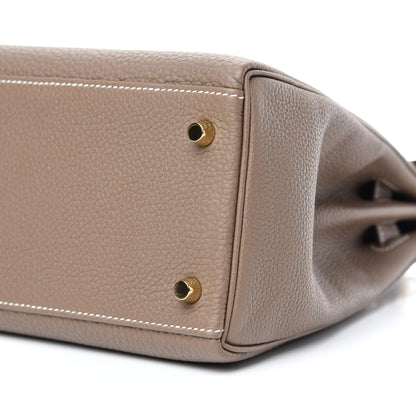 Hermes Togo Kelly Retourne 28 Etoupe 7 of 10