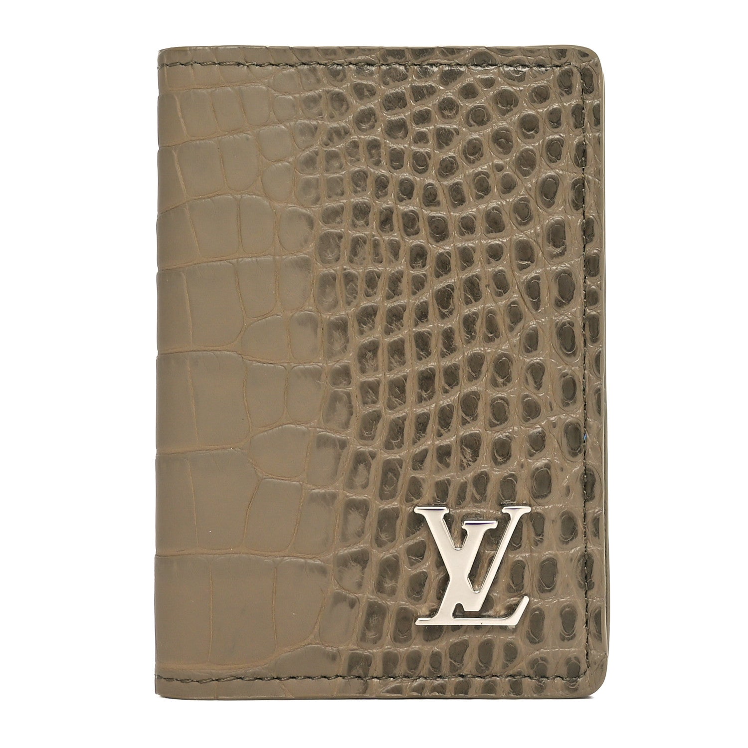 Louis Vuitton Crocodile Pocket Organizer Sage Green 1 of 7