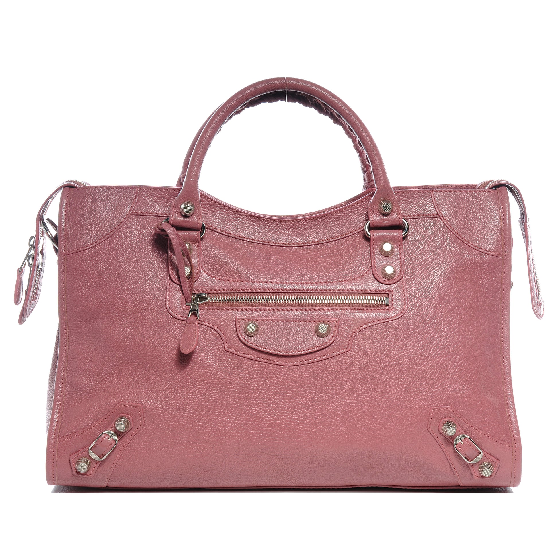 Balenciaga Chevre Giant 12 Silver Hardware City Rose Bruyere 1 of 7