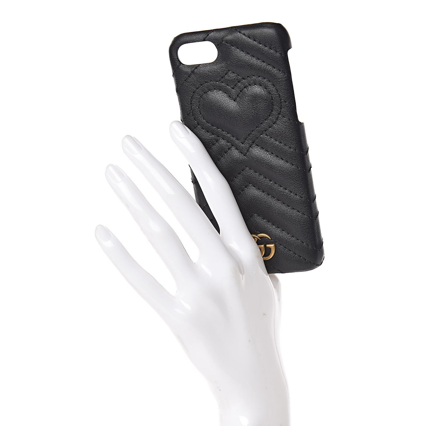 Calfskin Matelasse Marmont iPhone 7 Case Black