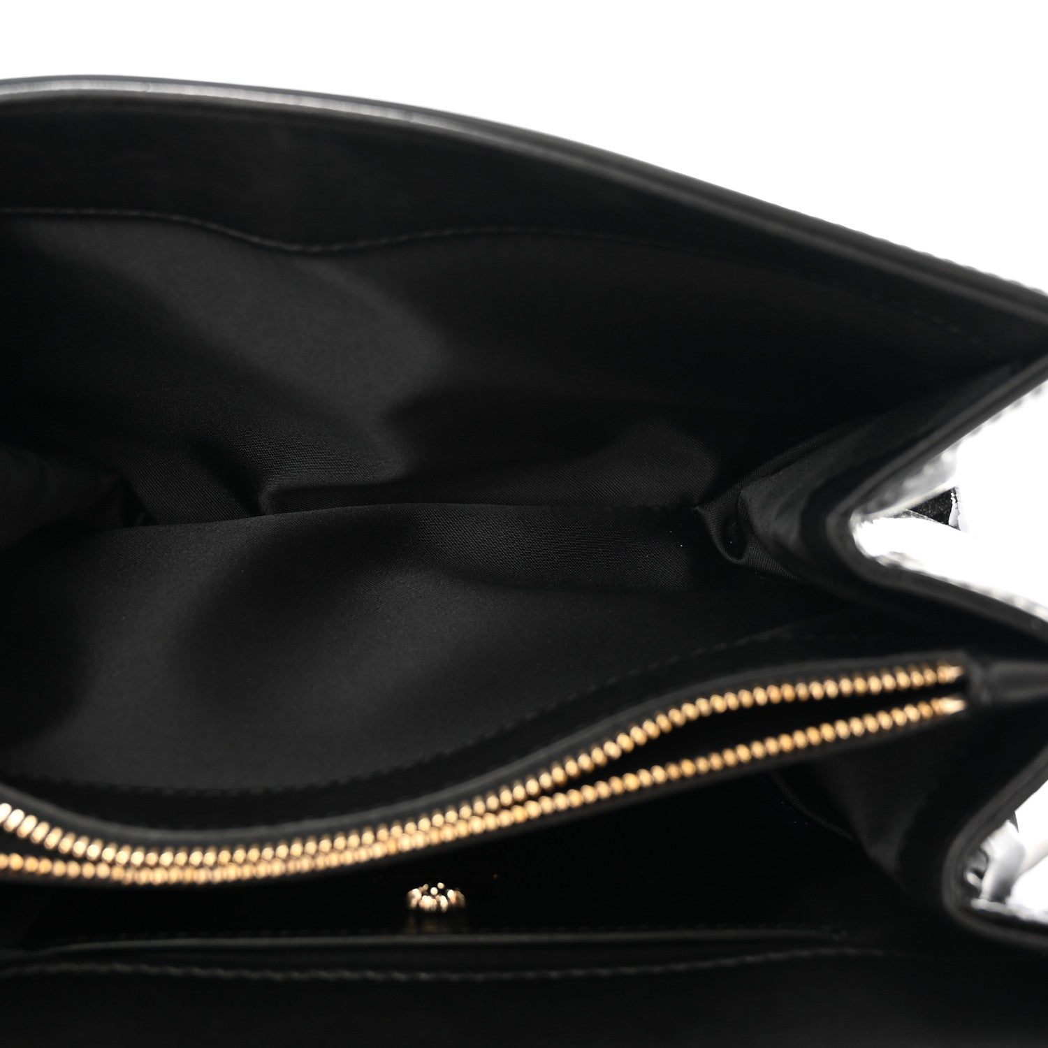 Versace Patent Palazzo Medusa Chain Shoulder Bag Black 5 of 12