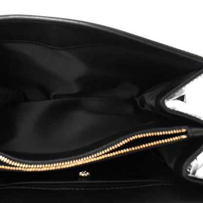 Versace Patent Palazzo Medusa Chain Shoulder Bag Black 5 of 12