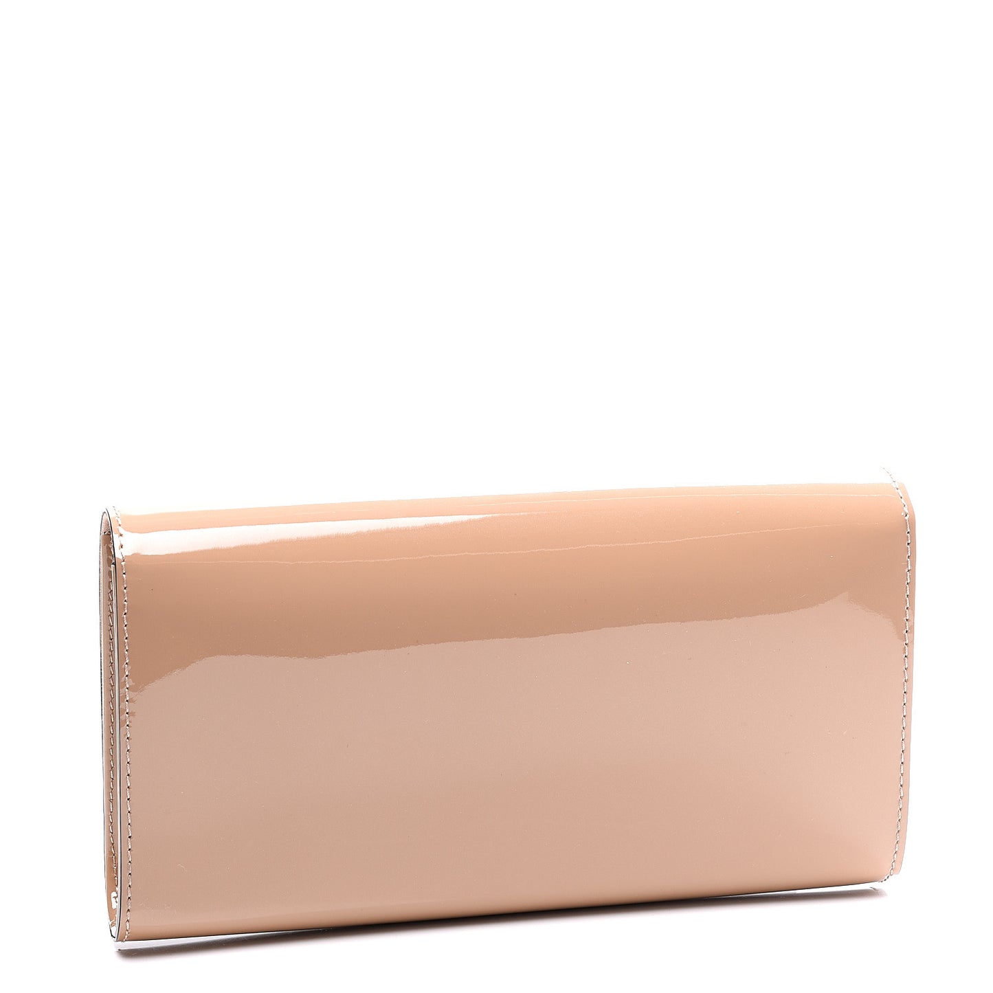 Patent Louise Clutch Nude