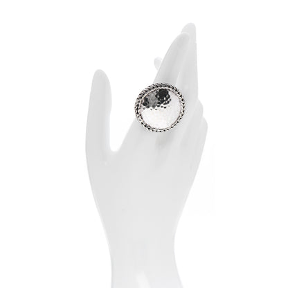 John Hardy Sterling Silver Palu Hammered Dome Ring 54 7 2 of 5