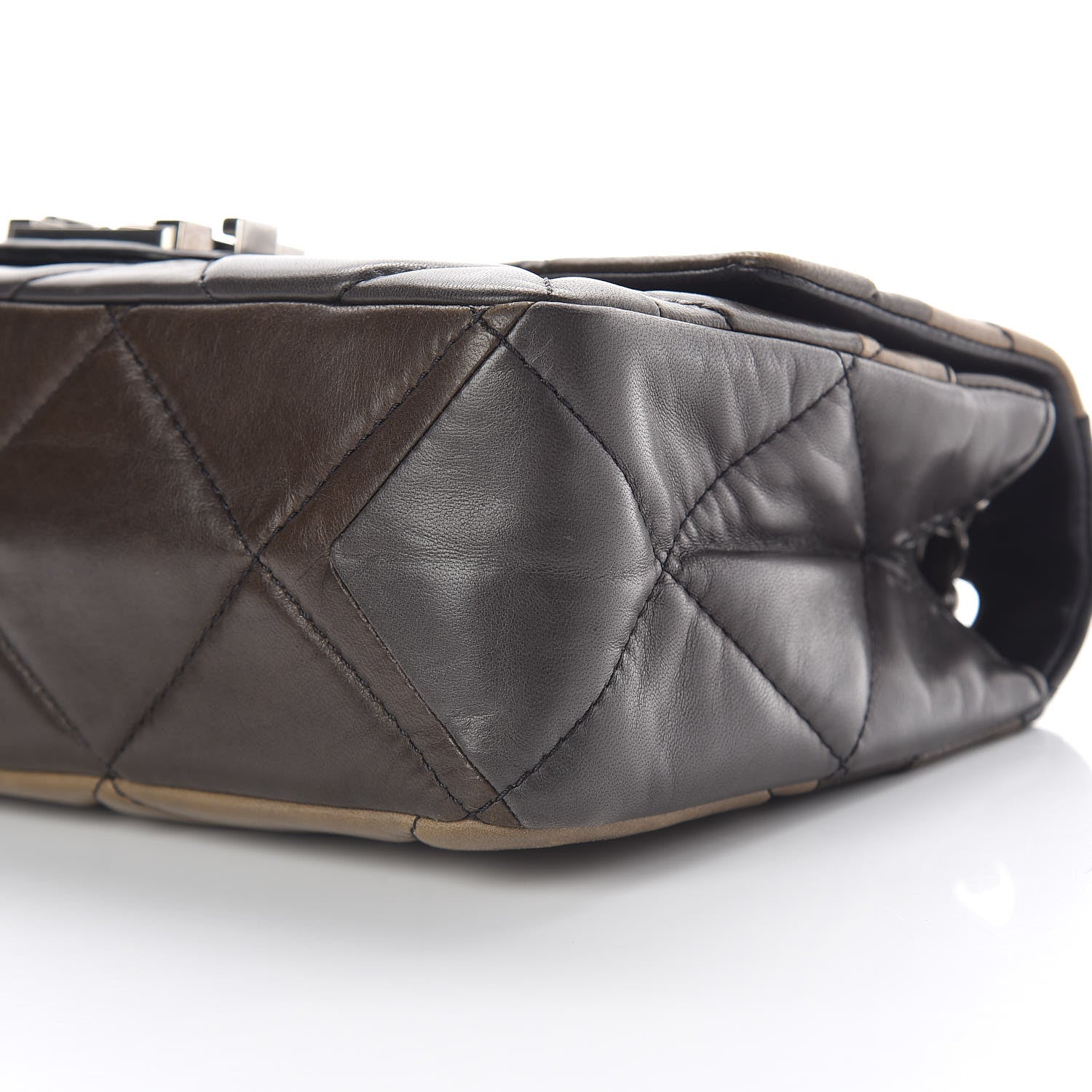 Chanel Lambskin Quilted Patchwork Boy Flap Brown 14 of 14