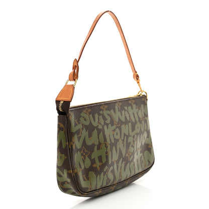 Louis Vuitton Monogram Graffiti Pochette Accessories Kaki 3 of 11