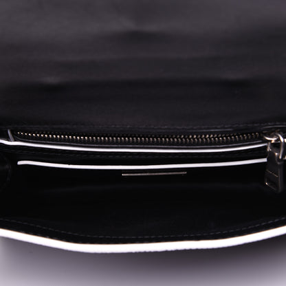 Miu Miu Embossed Lizard Calfskin Crystal Embellished Saint Lucertola Shoulder Bag Black 5 of 14