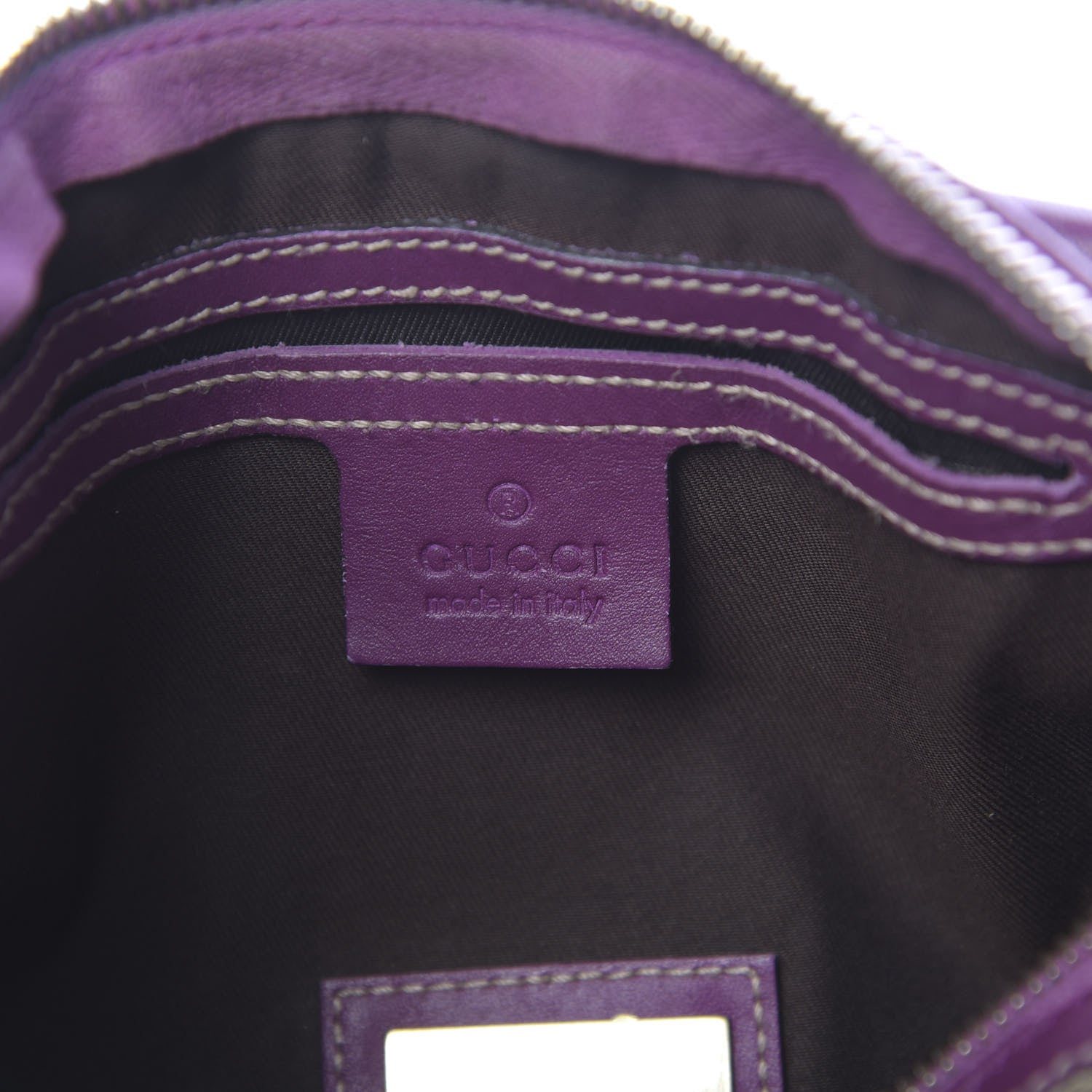 Gucci Monogram Vintage Web Small Boston Purple 6 of 14