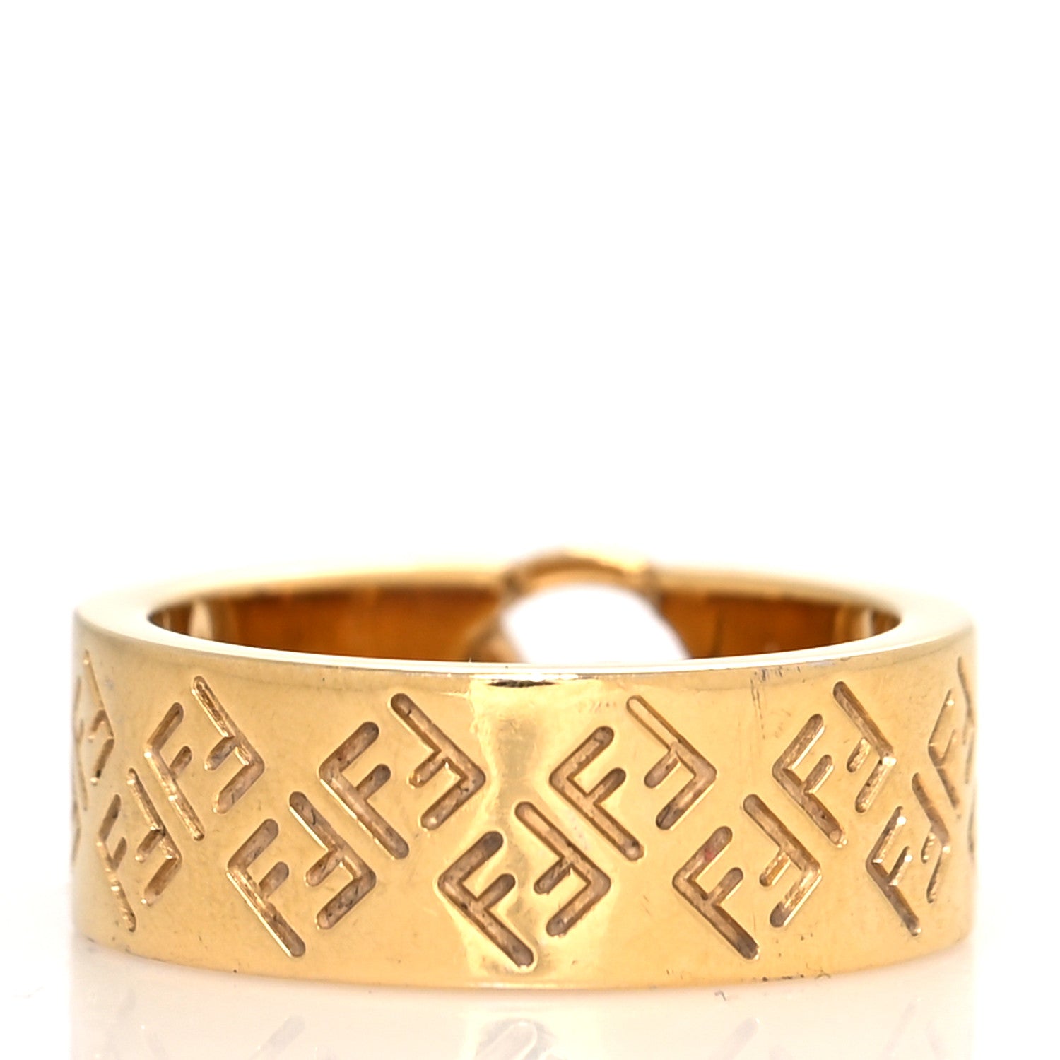 Fendi Metal FF Ring L Gold 3 of 6