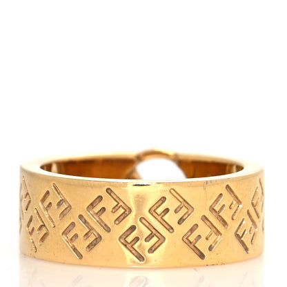 Fendi Metal FF Ring L Gold 3 of 6