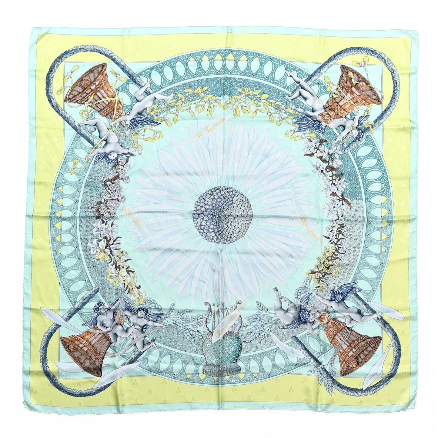 Silk Mousseline Amours Scarf 90