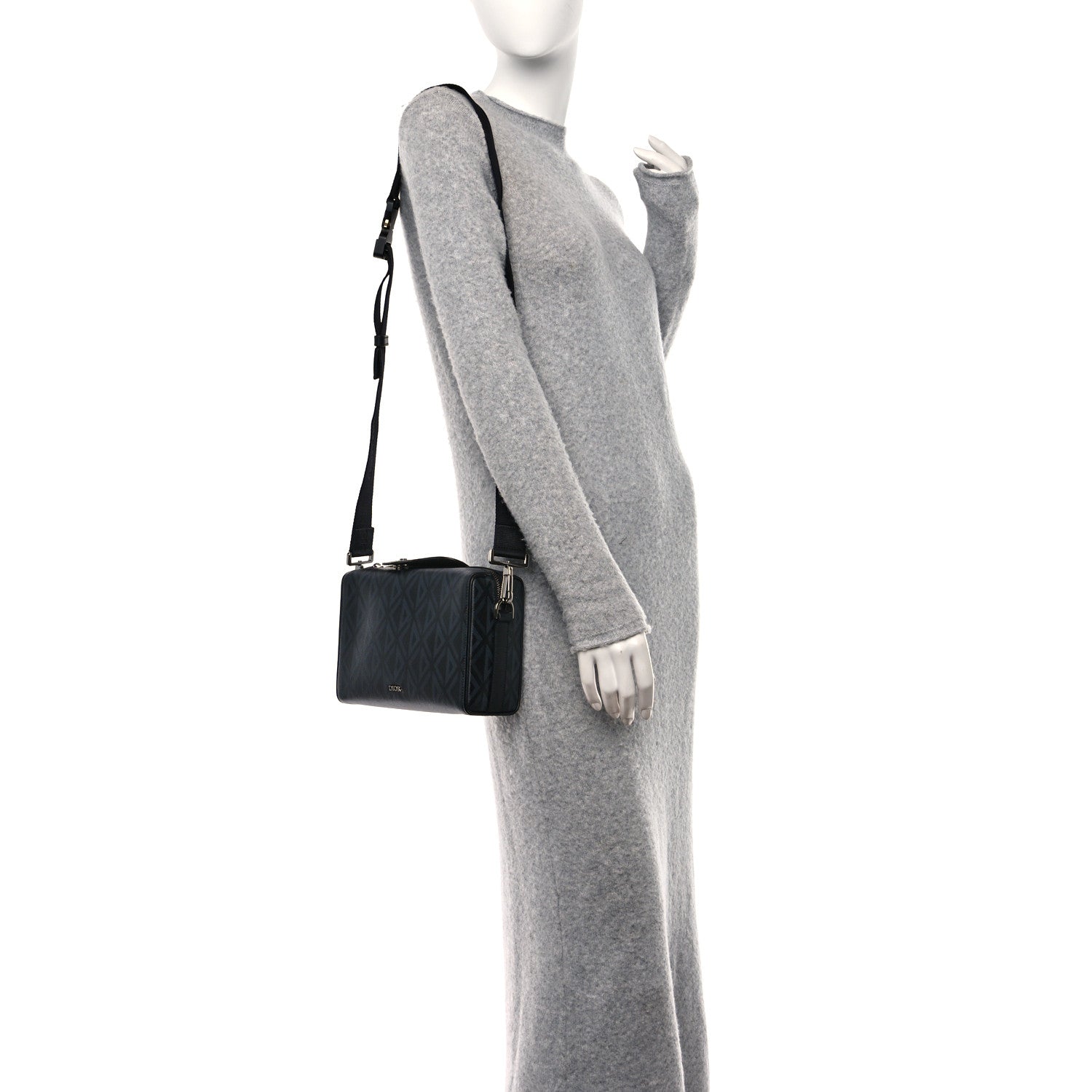 Christian Dior Canvas CD Diamond Lingot 22 Bag Black 2 of 9