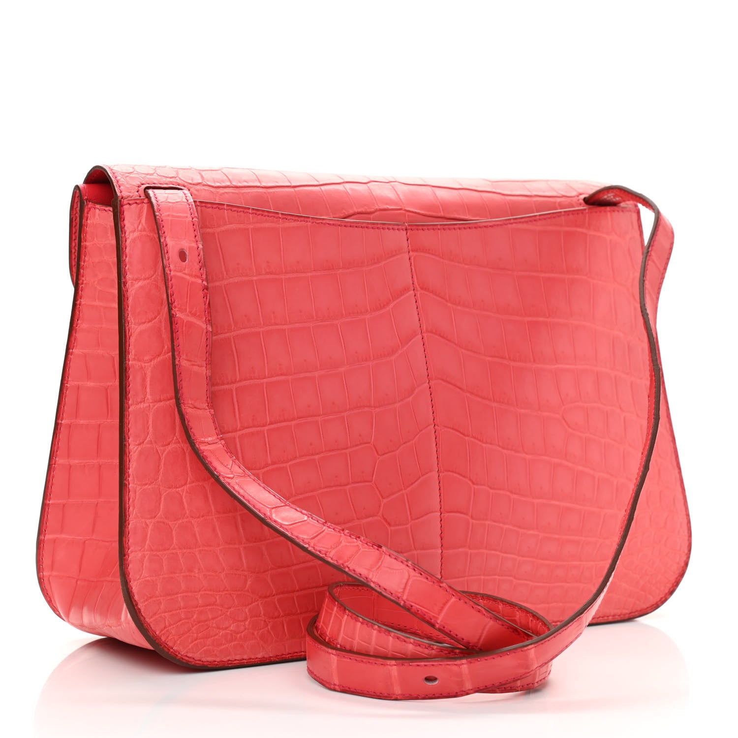 Hermes Matte Niloticus Crocodile Halzan 31 Bougainvillea 1139489