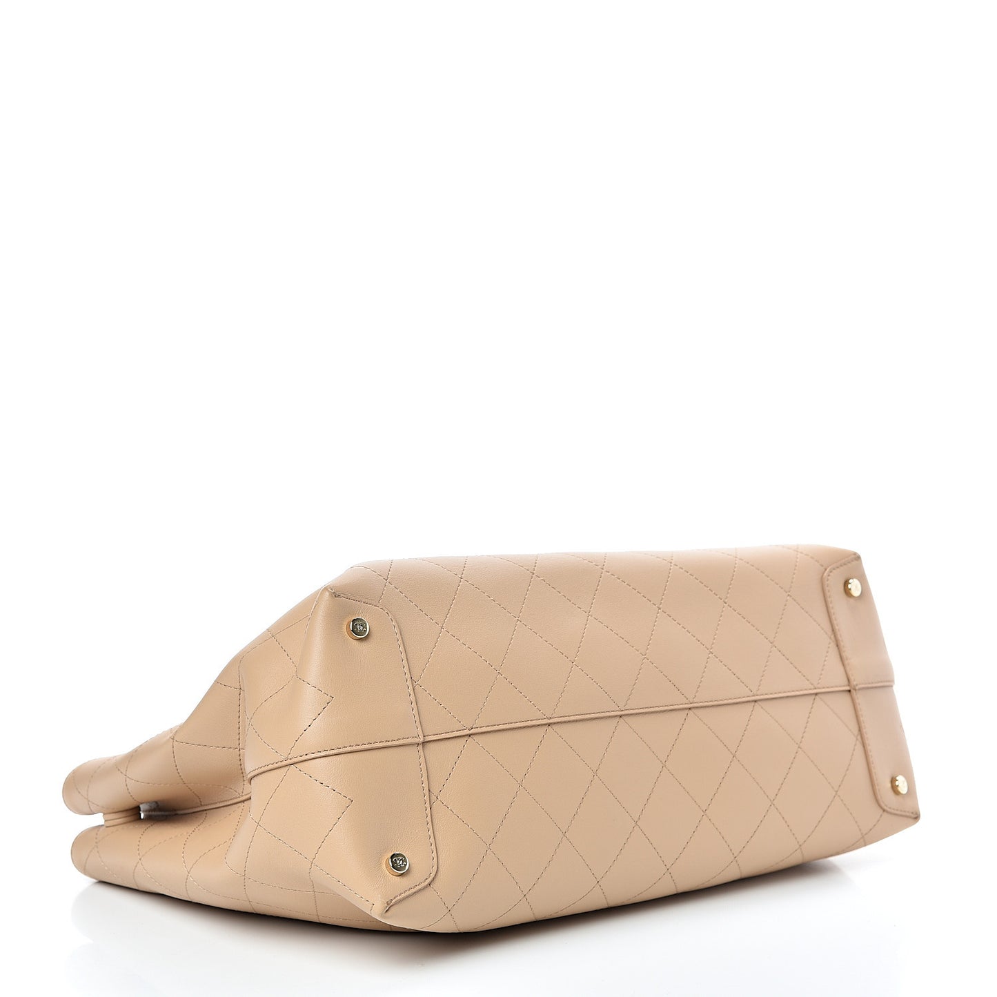 Calfskin Large Serial Shopper Tote Beige