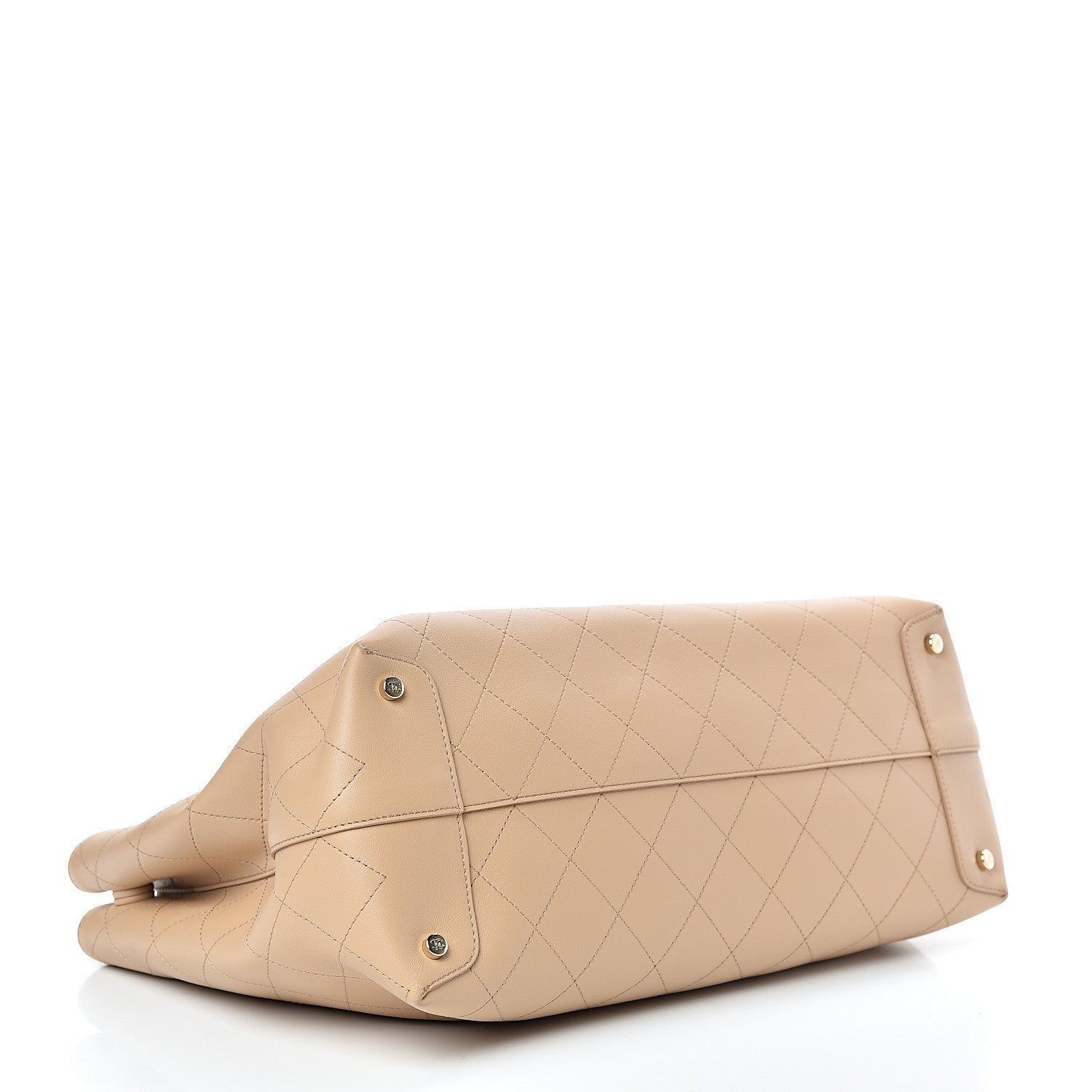 Chanel Calfskin Large Serial Shopper Tote Beige 3 of 14