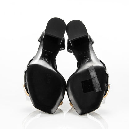 Louis Vuitton Calfskin Westbound Sandal 38 Black 5 of 6