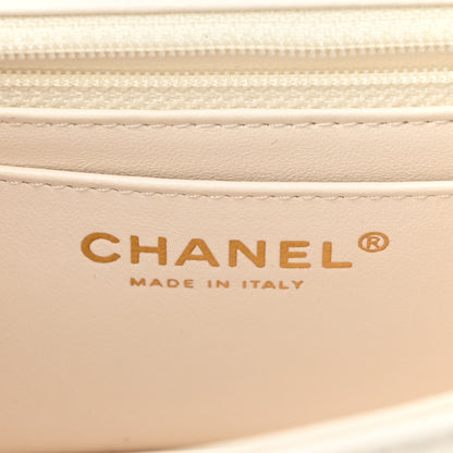 Chanel Aged Calfskin Chevron Quilted 2.55 Reissue Mini Flap White 6 of 11