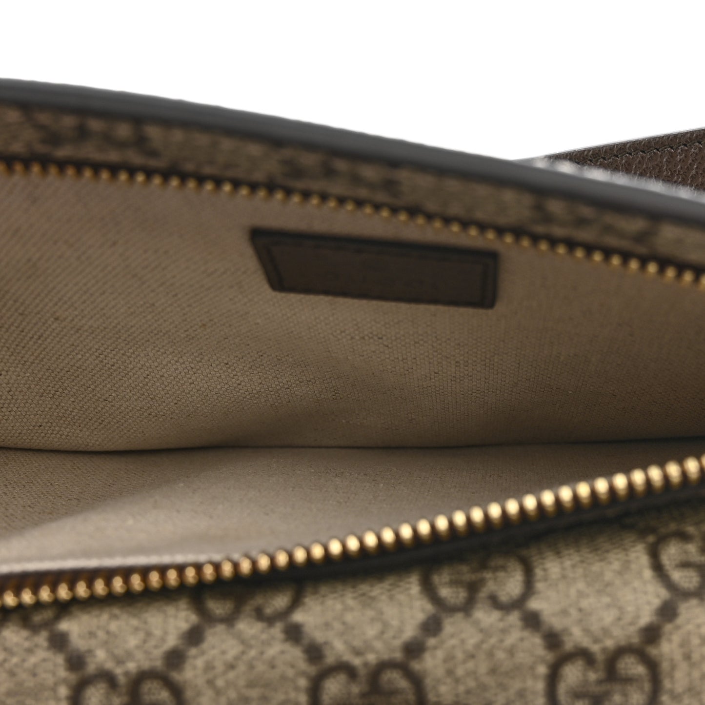 GG Supreme Monogram Textured Dollar Calfskin Blondie Belt Bag Beige Ebony New Acero
