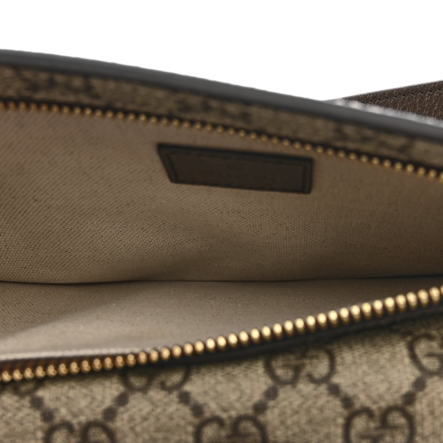Gucci GG Supreme Monogram Textured Dollar Calfskin Blondie Belt Bag Beige Ebony New Acero 6 of 11