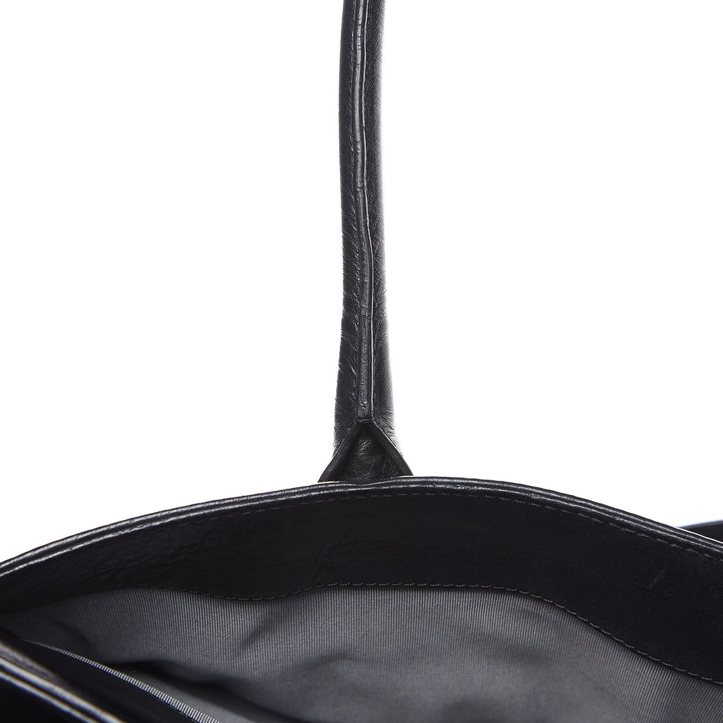 Calfskin XL Cerf Executive Shopper Tote Black