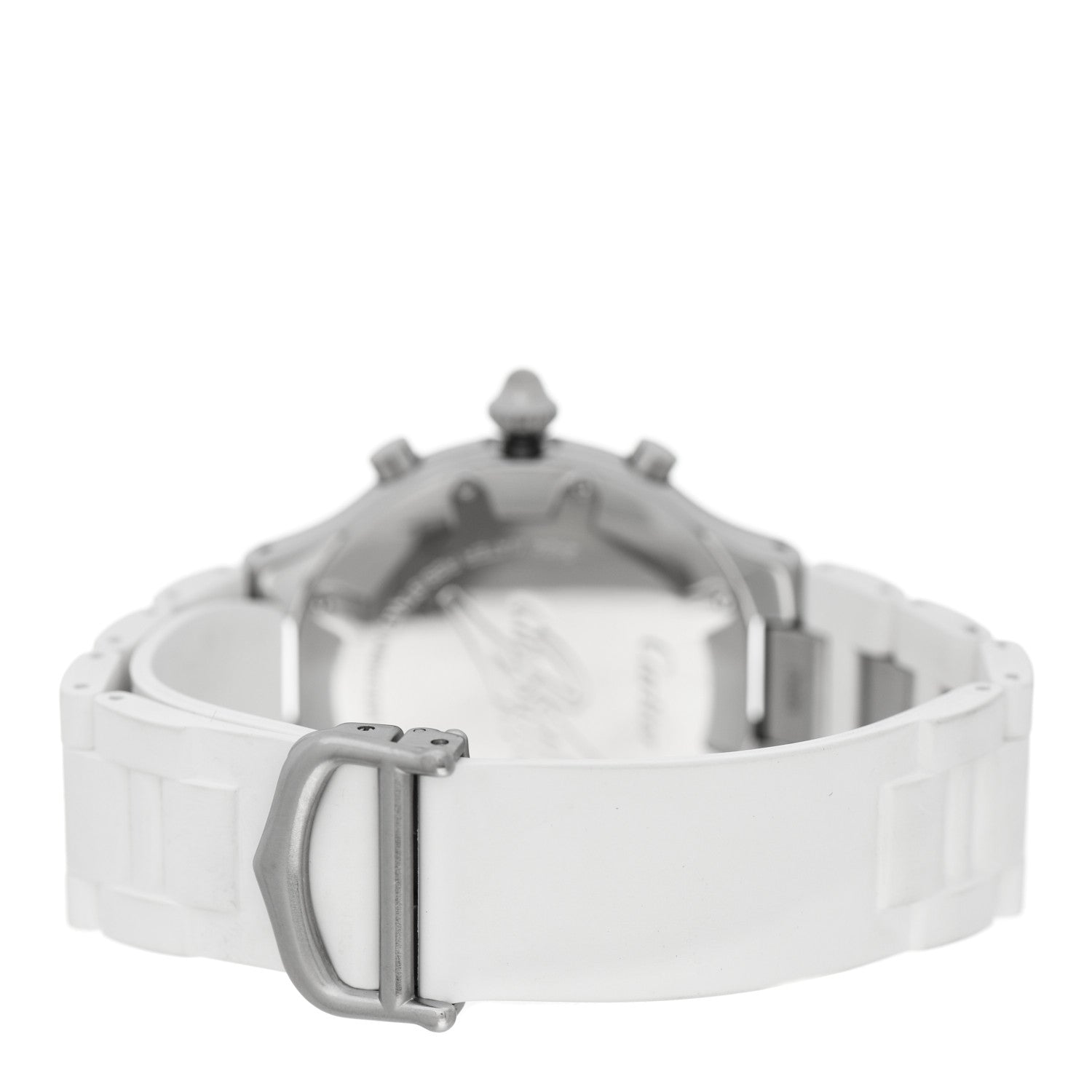 Cartier Stainless Steel Rubber 38mm Must 21 Chronoscaph Quartz Watch 3 of 5