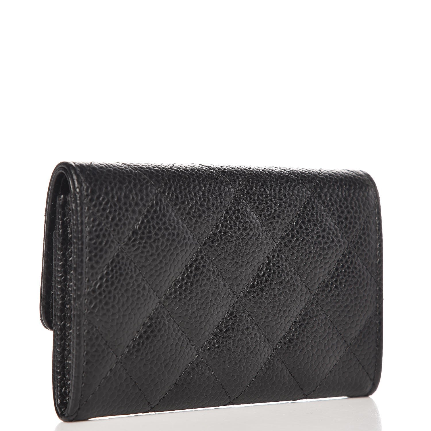 Chanel Caviar Quilted Flap Card Holder Black 3 of 9