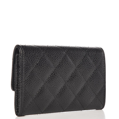 Chanel Caviar Quilted Flap Card Holder Black 3 of 9