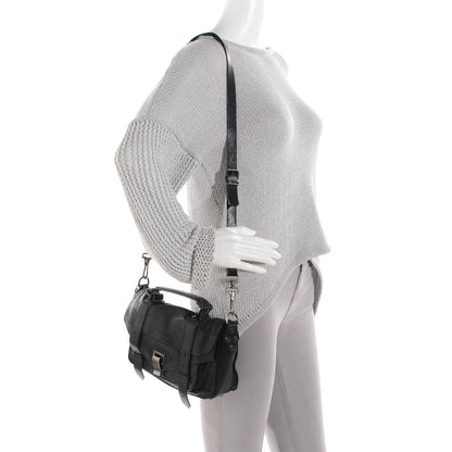 Proenza Schouler Lambskin Tiny PS1 Satchel Black 2 of 14