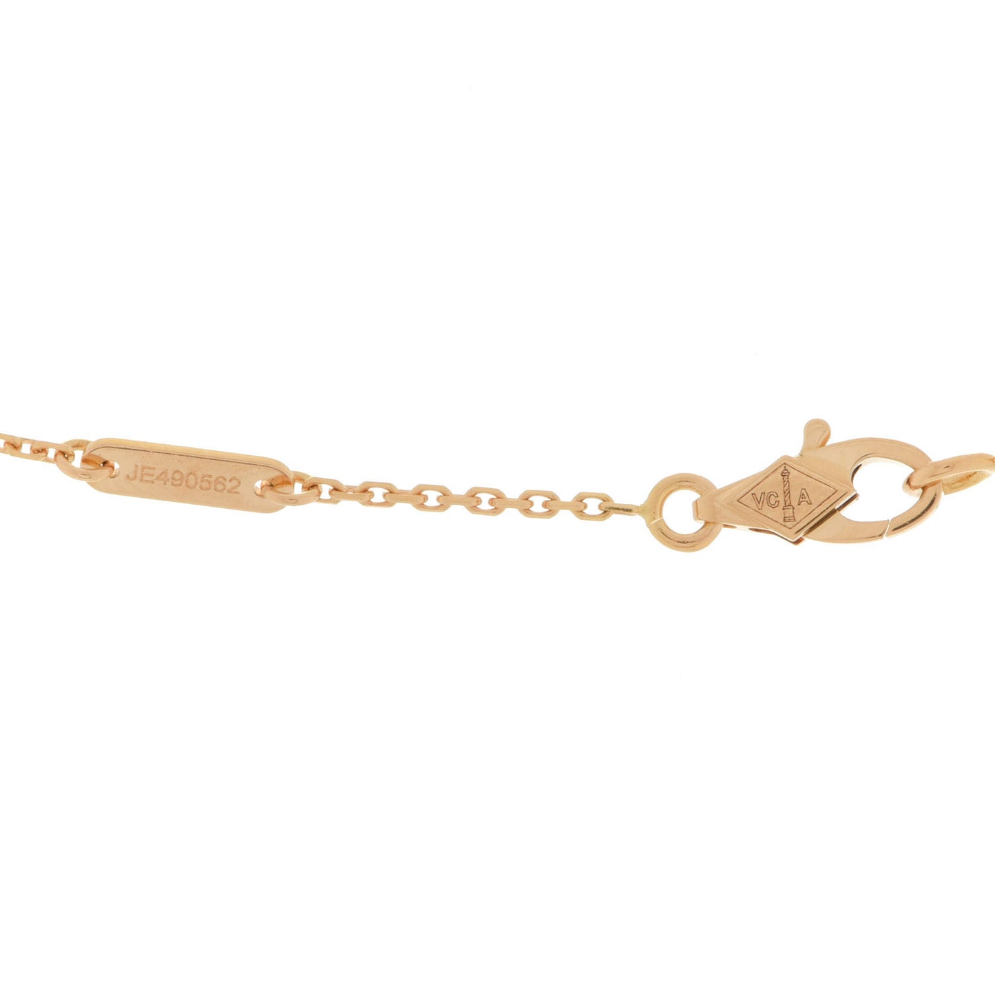 18K Yellow Gold Mother of Pearl Sweet Alhambra Butterfly Pendant Necklace