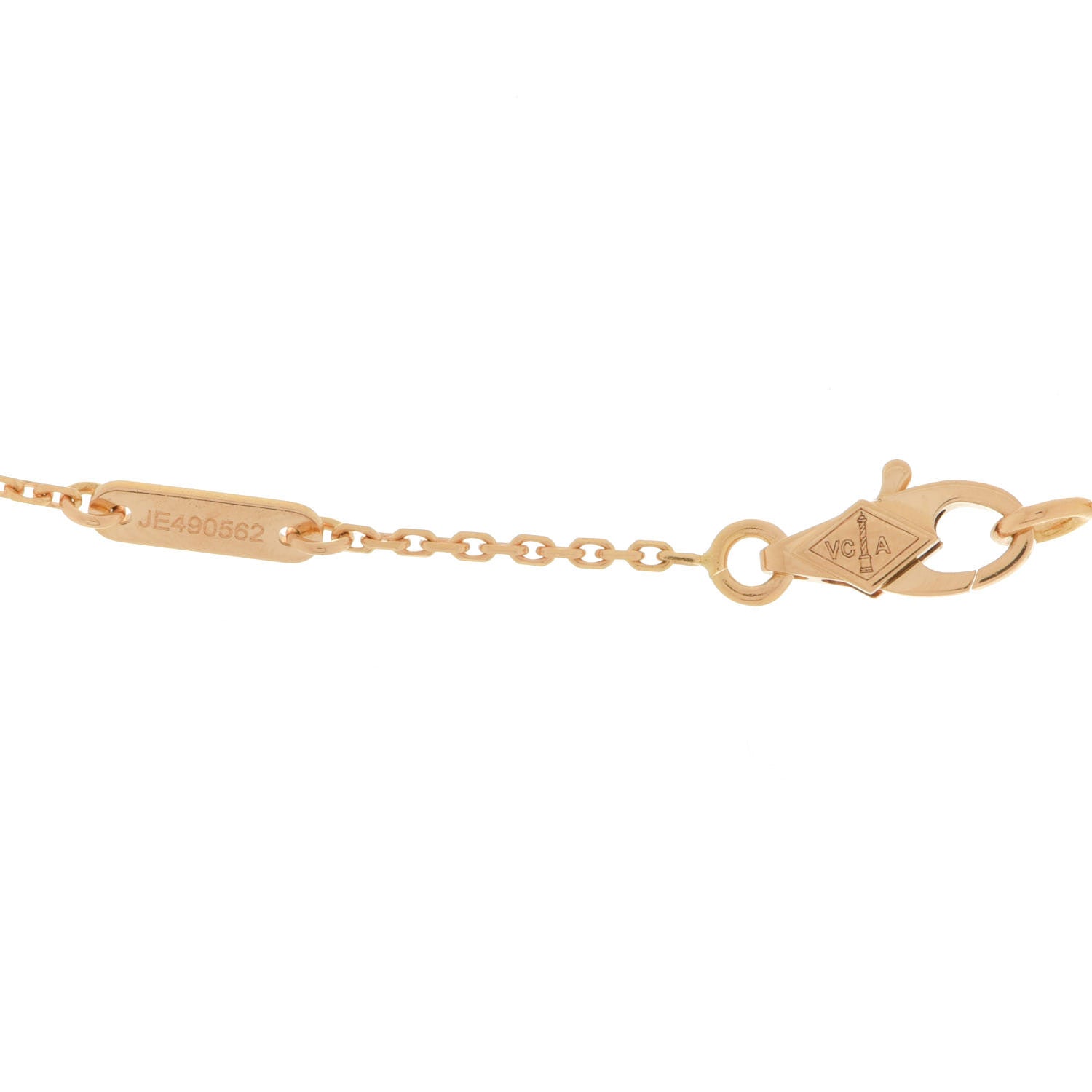Van Cleef & Arpels 18K Yellow Gold Mother of Pearl Sweet Alhambra Butterfly Pendant Necklace 5 of 6