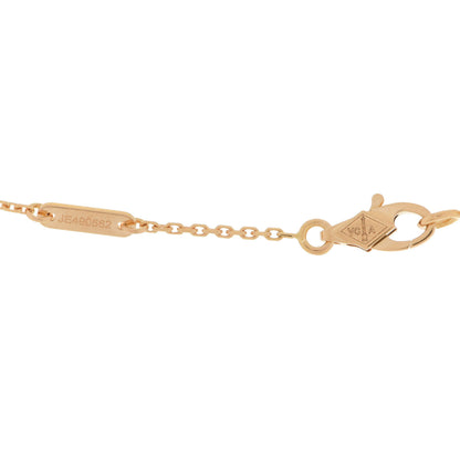 Van Cleef & Arpels 18K Yellow Gold Mother of Pearl Sweet Alhambra Butterfly Pendant Necklace 5 of 6