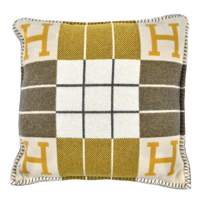 Hermes Wool Cashmere Avalon III Pillow PM Gris Soleil 2 of 3