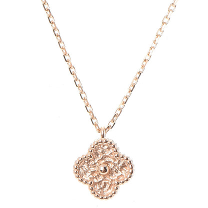 Van Cleef & Arpels 18K Rose Gold Sweet Alhambra Pendant Necklace 4 of 8