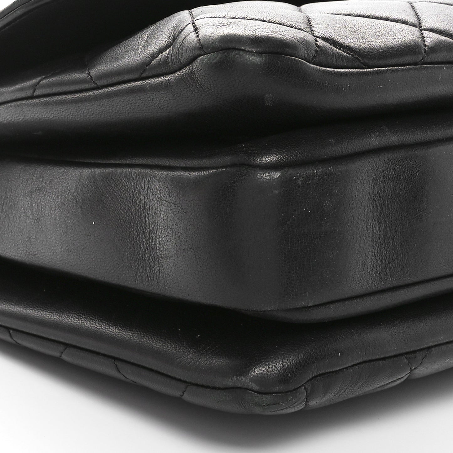 Lambskin Quilted Medium Trendy CC Flap Dual Handle Bag Black