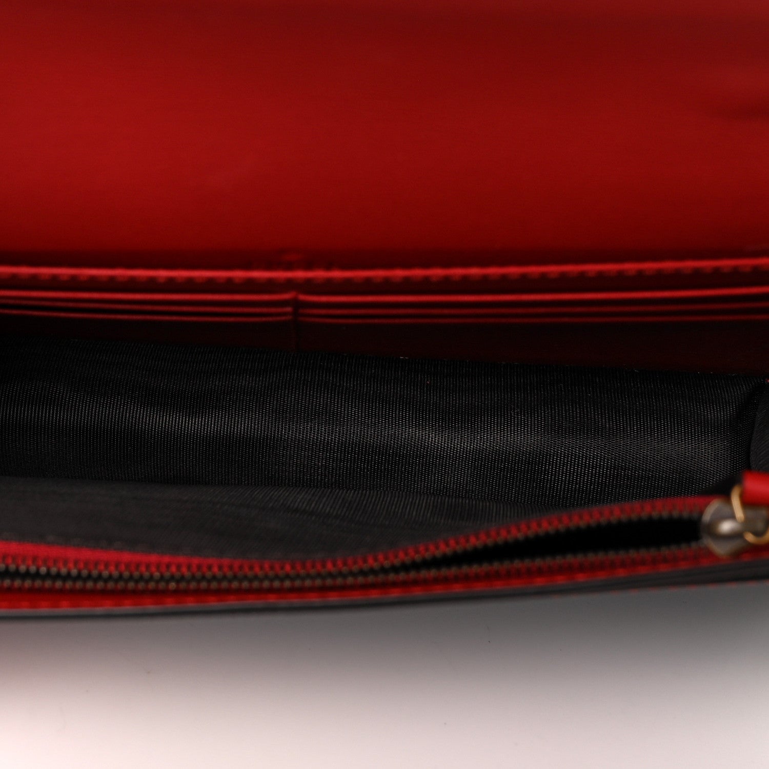 Gucci Calfskin Queen Margaret Chain Wallet Blue Agata Hibiscus Red Mystic White 5 of 8