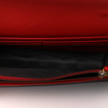 Gucci Calfskin Queen Margaret Chain Wallet Blue Agata Hibiscus Red Mystic White 5 of 8