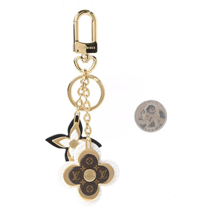 Louis Vuitton Monogram Epi Blooming Flowers Bag Charm Key Holder White 2 of 5