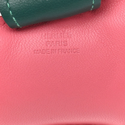 Hermes Milo Lambskin Grigri Rodeo Horse Bag Charm MM Rose Azalee Malachite Lime Celeste 4 of 5