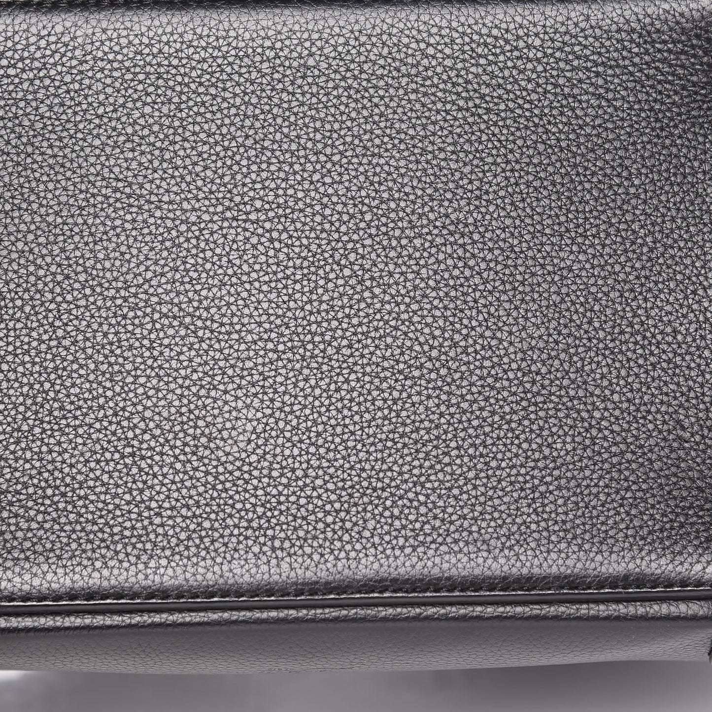Grained Calfskin Studded Large Eloise Satchel Black