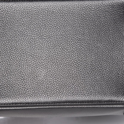 Christian Louboutin Grained Calfskin Studded Large Eloise Satchel Black 13 of 17