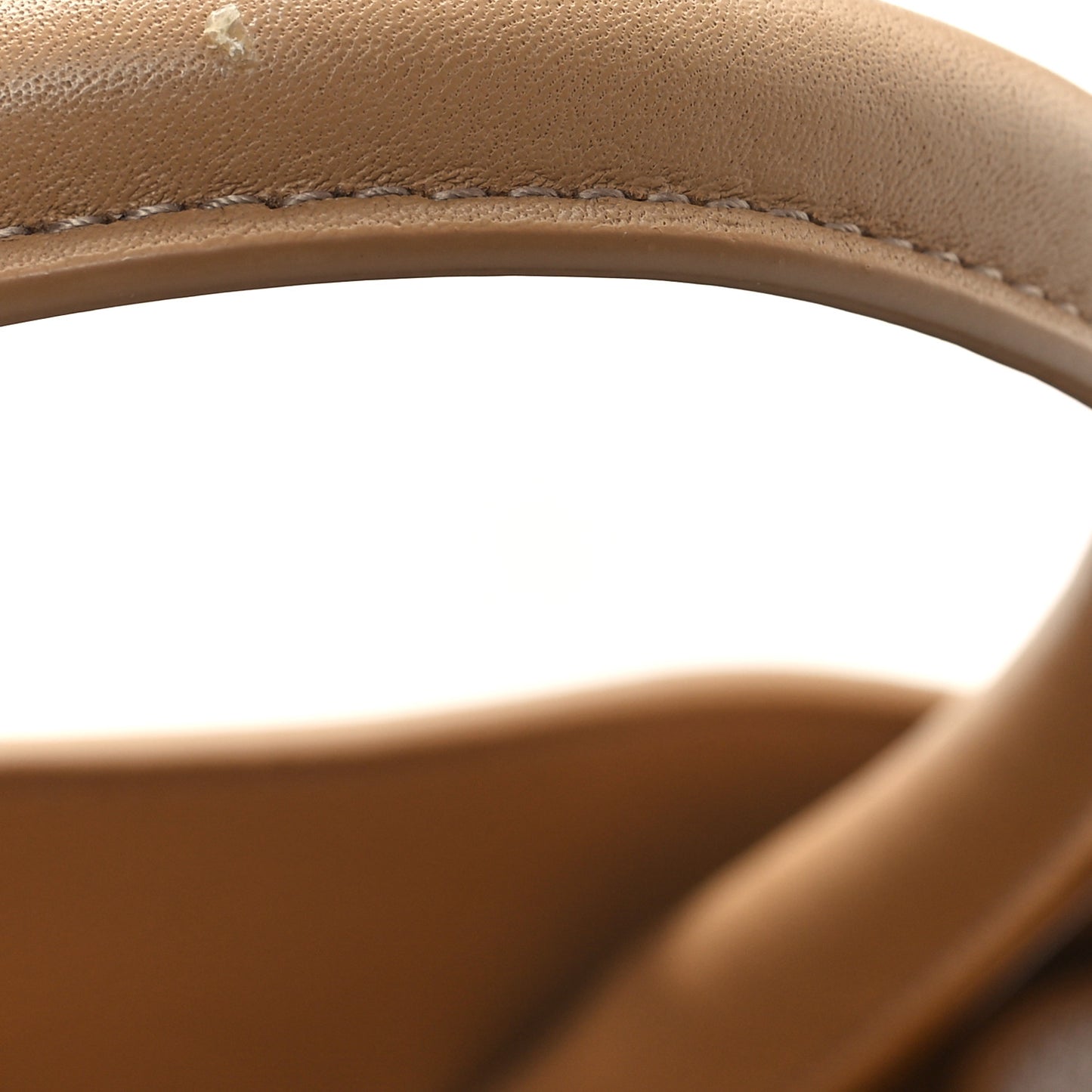 Calfskin Medium Hug Bag Camel