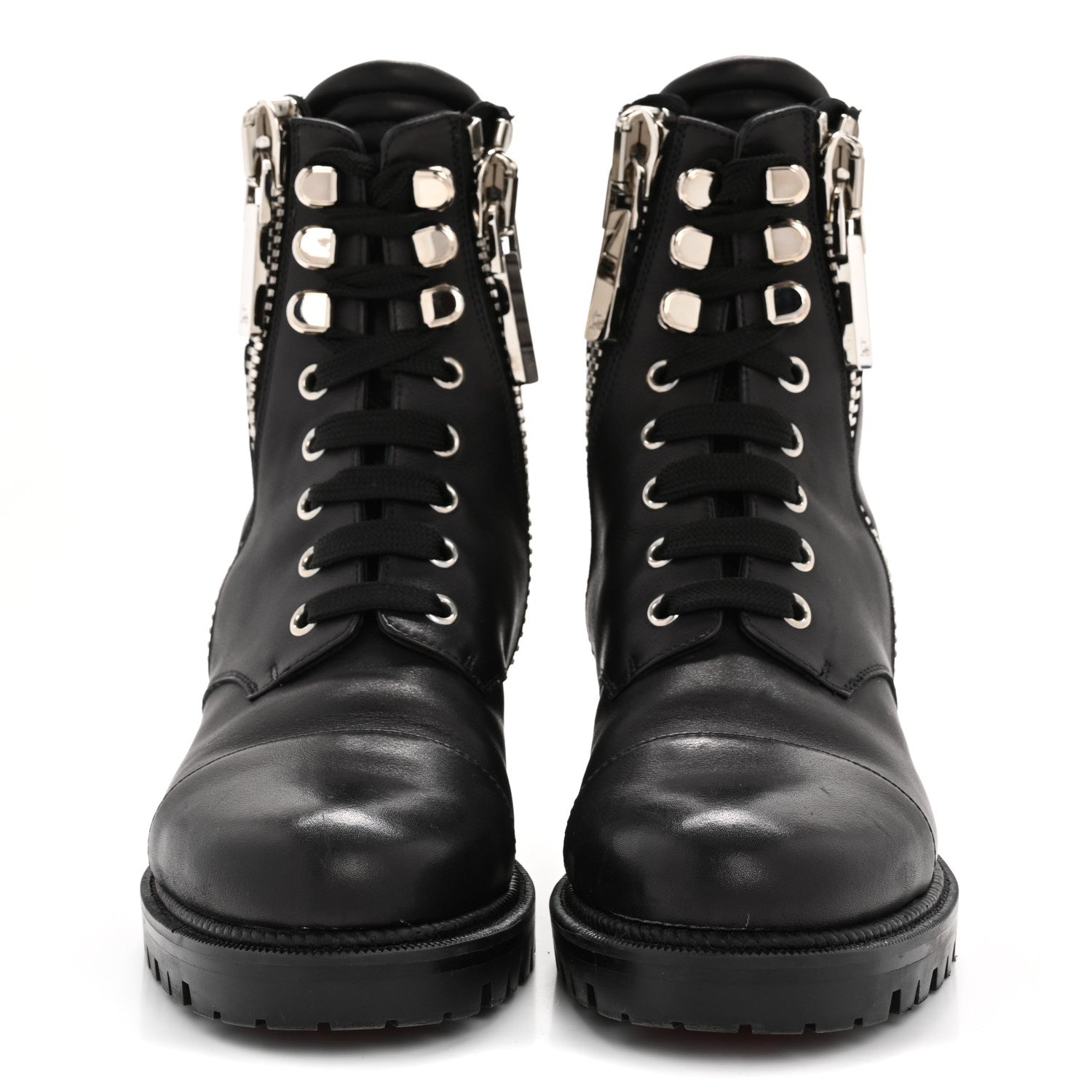 Christian Louboutin Calfskin Quilted En Hiver Boots 36.5 Black 3 of 14