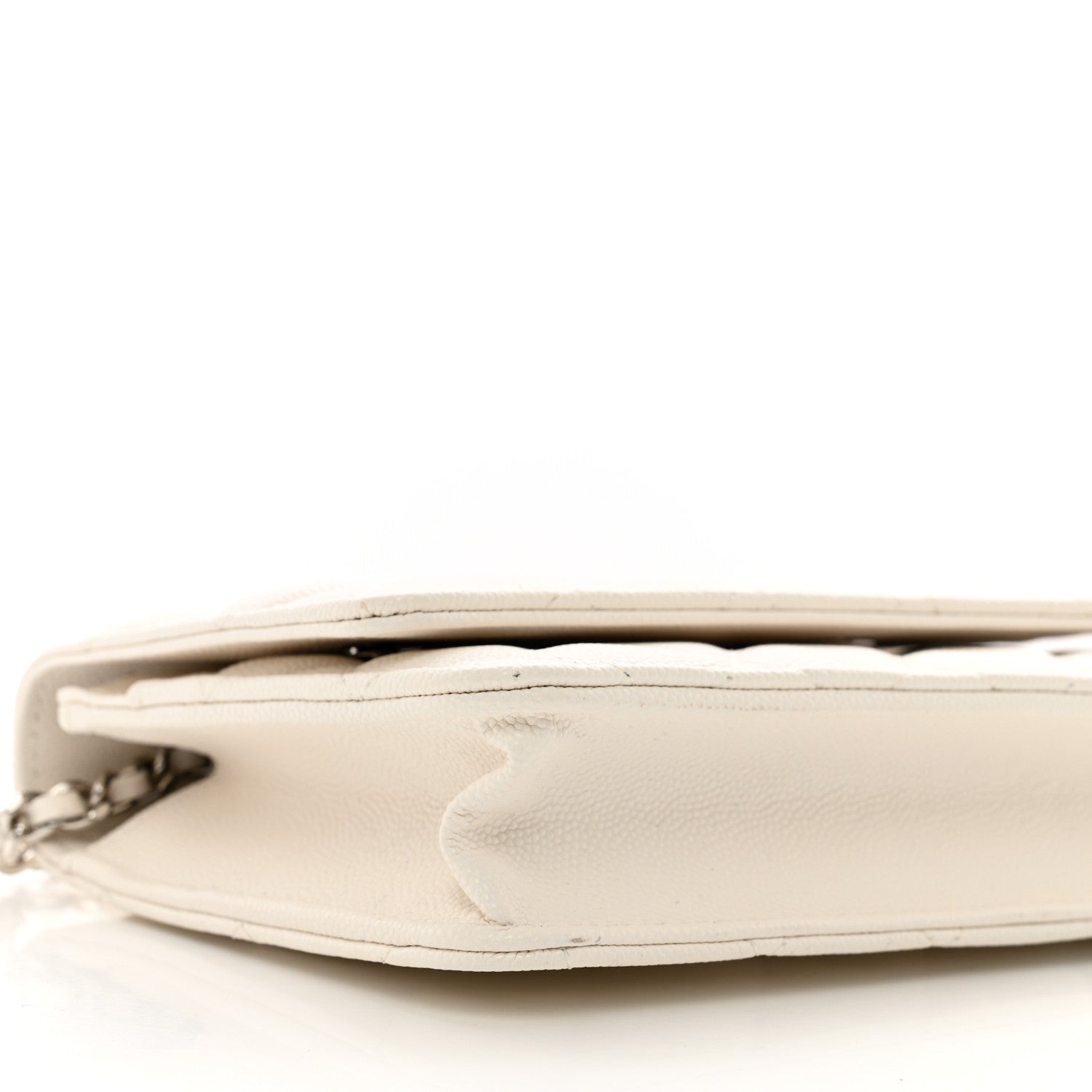 Chanel Caviar Quilted Wallet On Chain WOC White 10 of 12