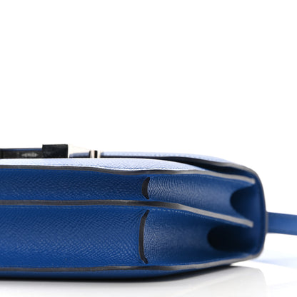Hermes Epsom Enamel Constance 18 Bleu France 10 of 12