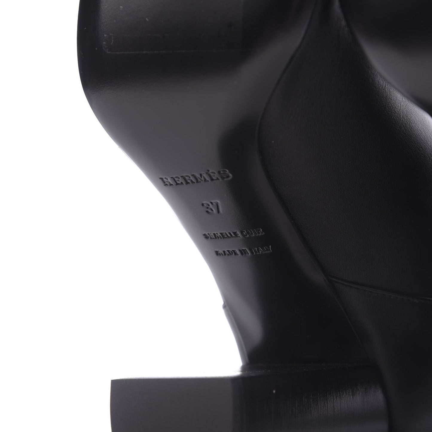 Heritage Calfskin Story Boots 37 Black