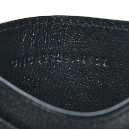 Saint Laurent Grain De Poudre Matelasse Chevron Monogram Credit Card Case Black 7 of 7