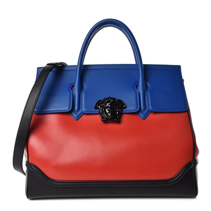 Versace Vitello Palazzo Empire Bag Red Blue Black 1 of 15