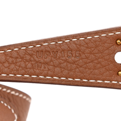 Hermes Taurillon Clemence Lindy 26 Gold 7 of 10
