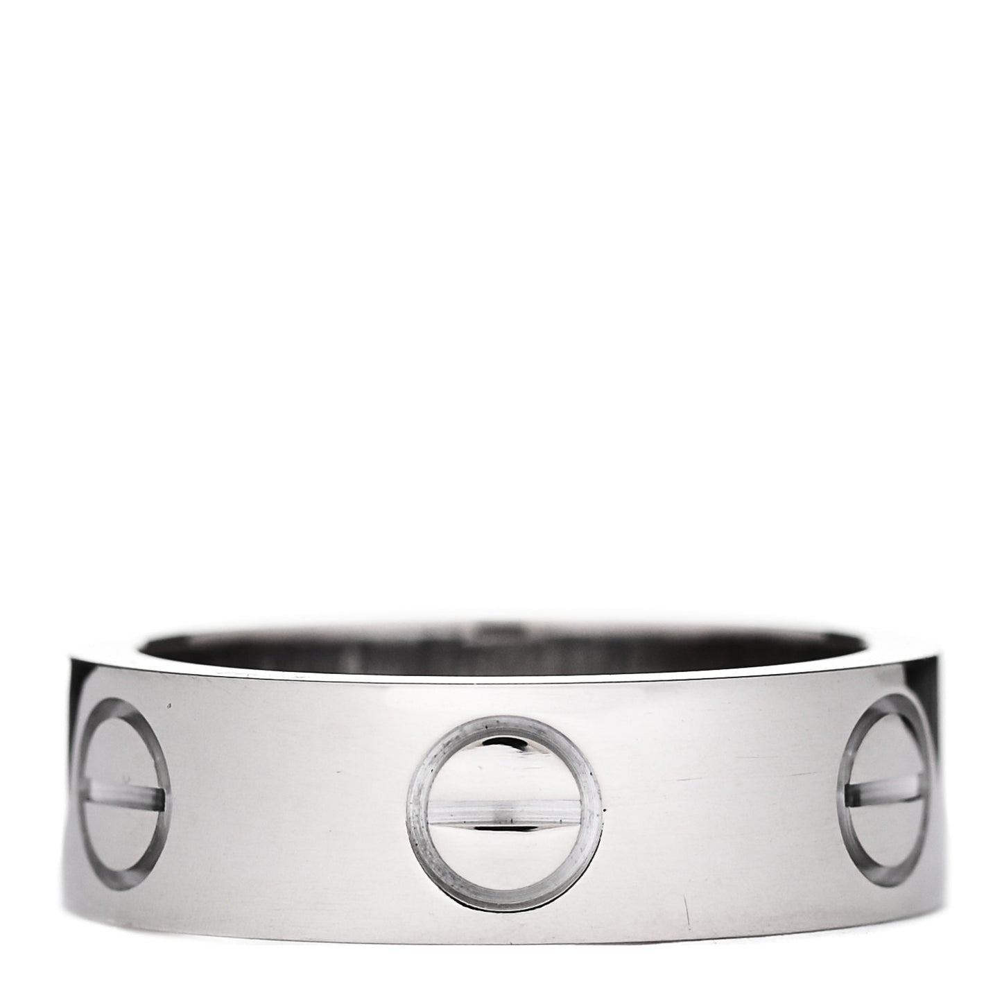 18K White Gold 5.5mm LOVE Ring 49 4.75