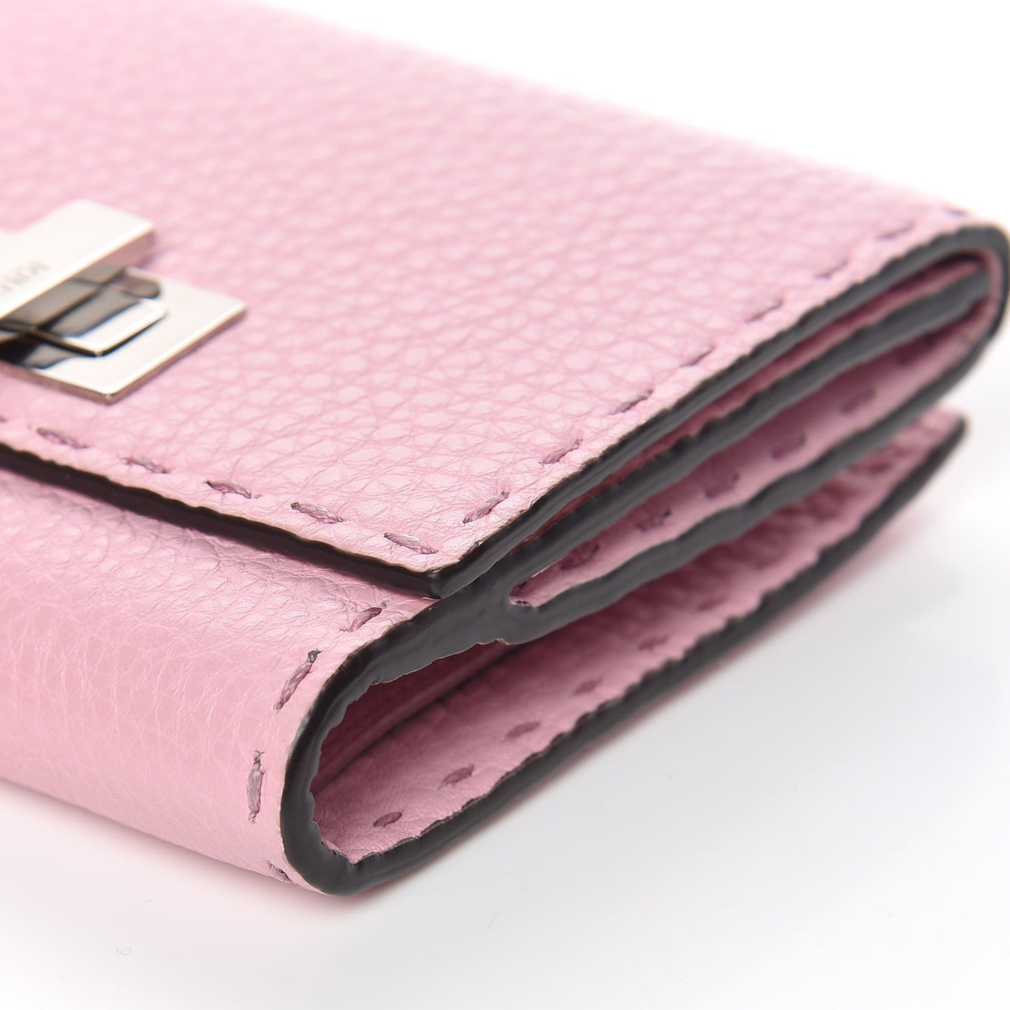 Cuoio Romano Selleria Peekaboo Compact Wallet Acquerello